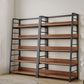 Ladder Open Back Bookshelf Modern Style Engineered Wood Bookcase with Shelves