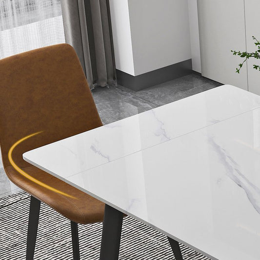 Modern 1/4/5/7 Pieces Dining Furniture Set Sintered Stone Dining Table Furniture Clearhalo 'Dining Room Sets' 'Dining Tables & Seating' 'dining_room_set' 'furn' 'furn_dining_room_set' 'Furniture' 'furniture_dining_room_set' 'Kitchen & Dining Furniture' 1200x1200_b94a87d1-84c8-415a-a1e6-5449ab37acf9