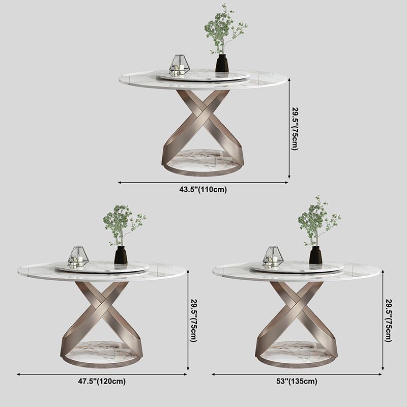Modern Round Dining Table Sintered Stone Dining Table with Pedestal Table Clearhalo ' dining_table' 'Dining Tables & Seating' 'Dining Tables' 'furn' 'furn_dining_table' 'Furniture' 'furniture_dining_table' 'Kitchen & Dining Furniture' 'kitchen&dining_furn' 'kitchen' 'kitchen_dining_table' 1200x1200_b94acc9e-1c59-4e9e-b3cd-e94b032a6002