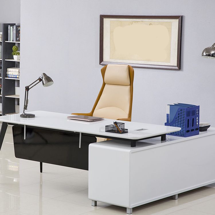 Sedia da ufficio in pelle finta bracciale moderna sedia esecutiva regolabile in altezza