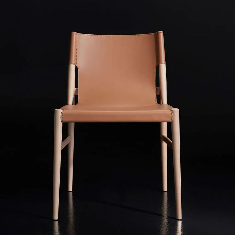 Leather Armless Dining Chairs Home Upholstered Side Chairs with Wood Legs Clearhalo ' kitchen&dining_furn' 'Dining Chairs' 'Dining Tables & Seating' 'dining_chair' 'furn' 'furn_dining_chair' 'Furniture' 'furniture_dining_chair' 'Kitchen & Dining Furniture' 'kitchen' 1200x1200_b94ed719-a1e5-4fbd-8be8-a37cbdc1a6ce