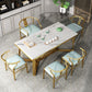 Metal Traditional Luxury Rectangle Table Sintered Stone Top Table with Trestle Base Clearhalo ' dining_table' 'Dining Tables & Seating' 'Dining Tables' 'furn' 'furn_dining_table' 'Furniture' 'furniture_dining_table' 'Kitchen & Dining Furniture' 'kitchen&dining_furn' 'kitchen' 'kitchen_dining_table' 1200x1200_b9506240-1c9e-4178-8a12-d2f0d5c12816