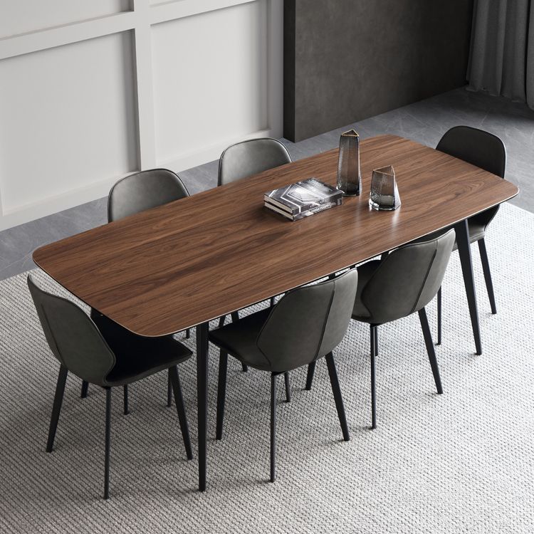 Sintered Stone Industrial Table Restaurant Rectangle Dining Table with 4 Metal Legs Clearhalo ' dining_table' 'Dining Tables & Seating' 'Dining Tables' 'furn' 'furn_dining_table' 'Furniture' 'furniture_dining_table' 'Kitchen & Dining Furniture' 'kitchen&dining_furn' 'kitchen' 'kitchen_dining_table' 1200x1200_b950cae6-aea4-4c21-abe9-f25ca2d456ba