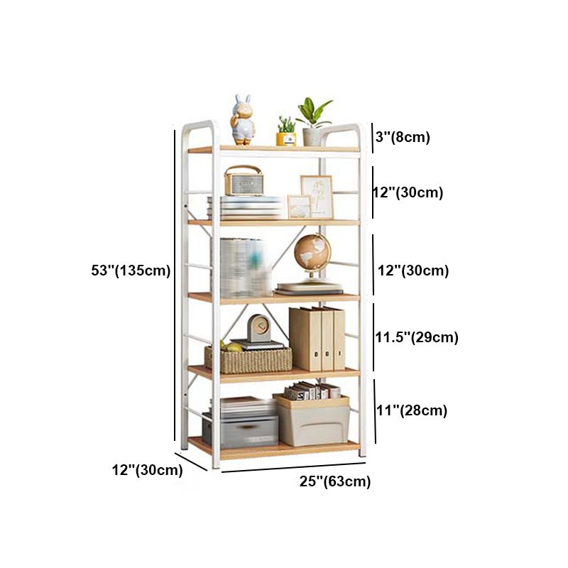 Wood Etagere Bookcase Contemporary Open Back Bookcase for Home Office Clearhalo 'Bookcases' 'furn' 'furn_bookcases' 'Furniture' 'furniture_bookcases' 'kitchen' 'kitchen_bookcases' 'Living Room Furniture' 'Office Furniture' 1200x1200_b950dd9b-669f-4a5e-8526-ff1284abc05a