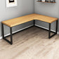 Industrial Solid Wood L-Shape Writing Desk Meeting Desk for Office Clearhalo 'furn' 'furn_office_desk' 'Furniture' 'Office Desks' 'Office Furniture' 'office_desk' 1200x1200_b9515974-6b95-4107-861d-a8c504eca7eb