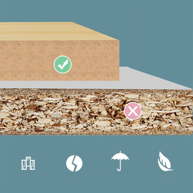 Gefabriceerde houten opbergkast moderne kast met houten benen