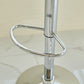 Plastic Adjustable Height Bar Stool Modern PU Upholstered Stool with Footrest