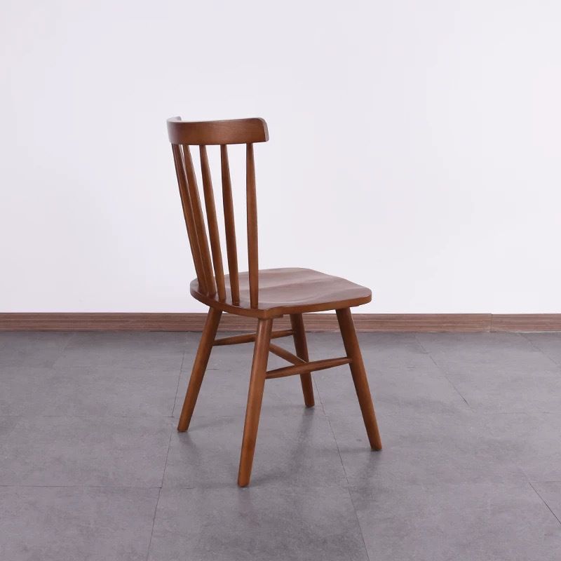 Scandinavian Wood Armless Kitchen Dining Chairs Windsor Back Chair Clearhalo 'Dining Chairs' 'Dining Tables & Seating' 'dining_chair' 'furn' 'furn_dining_chair' 'Furniture' 'furniture_dining_chair' 'Kitchen & Dining Furniture' 1200x1200_b955b731-acc4-4688-85c3-27855a2aa53d