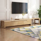 Traditionelle Rubberwood Media Console Matte Finish Holz -TV -Medien stehen mit Schubladen