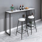 Modern Bar Table Set 1/2/3 Pieces Faux Marble Counter Table with Upholstered Stools Clearhalo 'Bar Furniture' 'furn' 'furn_home_bar_bar_sets' 'Furniture' 'Home Bars & Bar Sets' 'home_bar_bar_sets' 'Kitchen & Dining Furniture' 1200x1200_b9570590-787c-4359-934e-36aca3f6b5f4