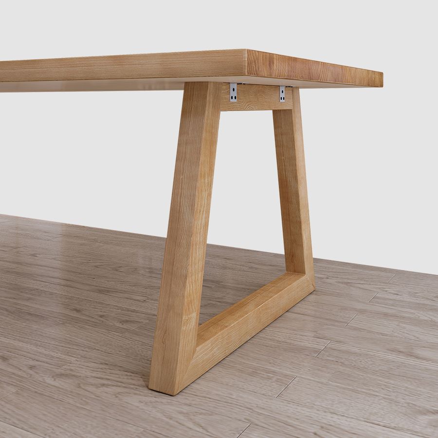 Contemporary Rectangle Shape Dining Set Solid Wood Top Dining Table Furniture for Dining Room Clearhalo 'Dining Room Sets' 'Dining Tables & Seating' 'dining_room_set' 'furn' 'furn_dining_room_set' 'Furniture' 'furniture_dining_room_set' 'Kitchen & Dining Furniture' 'kitchen&dining_furn' 'kitchen' 1200x1200_b958233f-38f2-49ec-be12-deda2014ef92