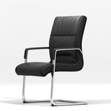 Sedia da ufficio moderno a ondulo di casa senza ruote sedia conferenze in leatine in finto