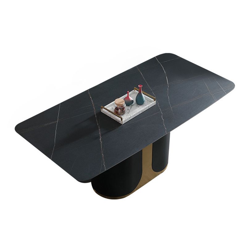 Glam Style Sintered Stone Dining Set 1/2/3/5/7 Pieces Dining Set for Dining Areas Clearhalo 'Dining Room Sets' 'Dining Tables & Seating' 'dining_room_set' 'furn' 'furn_dining_room_set' 'Furniture' 'furniture_dining_room_set' 'Kitchen & Dining Furniture' 1200x1200_b9596c36-8158-4776-bb0d-4d719b2abf80