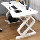 Contemporary Office Desk Cable Management Writing Desk with Metal Legs