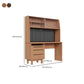 Drawer Dining Server Modern Pine Solid Wood Sideboard with Open Storage