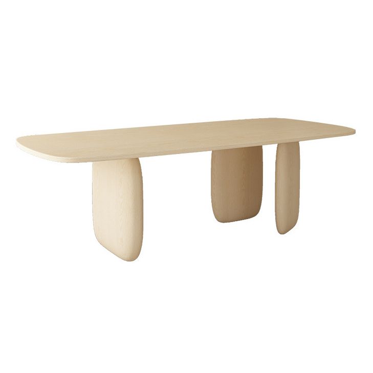 Industrial Solid Wood Dining Table Rectangle Kitchen Table with 3 Legs Clearhalo ' dining_table' 'Dining Tables & Seating' 'Dining Tables' 'furn' 'furn_dining_table' 'Furniture' 'furniture_dining_table' 'Kitchen & Dining Furniture' 'kitchen&dining_furn' 'kitchen' 'kitchen_dining_table' 1200x1200_b95a3f17-0013-421d-a263-7a278553681f