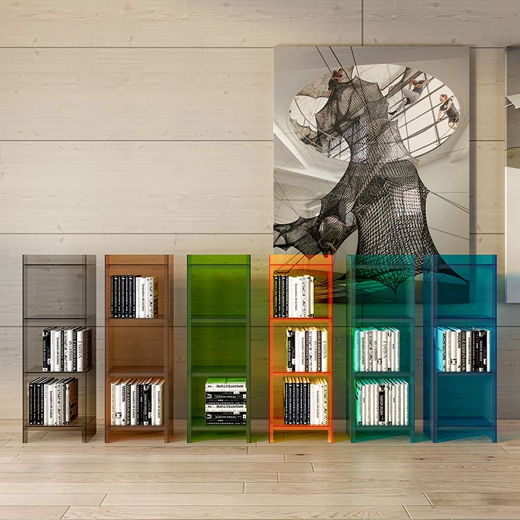 Acrylic Vertical Standard Bookshelf Glam Closed Back Bookshelf for Living Room Clearhalo 'Bookcases' 'furn' 'furn_bookcases' 'Furniture' 'furniture_bookcases' 'kitchen' 'kitchen_bookcases' 'Living Room Furniture' 'Office Furniture' 1200x1200_b95ba022-a3b4-4c25-ad28-6e0796a89933