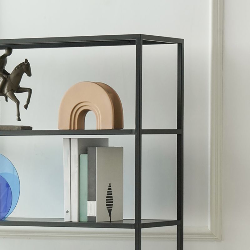 Contemporary Bookcase Metal Open Back Bookshelf for Home Office Clearhalo 'Bookcases' 'furn' 'furn_bookcases' 'Furniture' 'Office Furniture' 1200x1200_b95d28d4-fc26-4c4e-8a50-f3036d970728