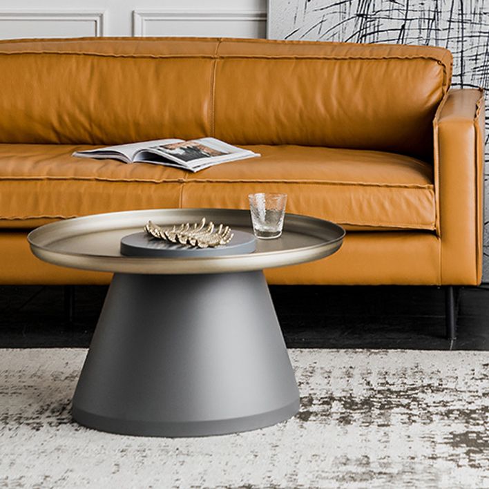 Mesa al final del pedestal de mediados de siglo Mesa lateral redonda para sala de estar