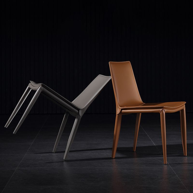 Modern Armless Dining Chairs Low Back Upholstered Side Chair Clearhalo 'Dining Chairs' 'Dining Tables & Seating' 'dining_chair' 'furn' 'furn_dining_chair' 'Furniture' 'Kitchen & Dining Furniture' 1200x1200_b95f30ce-069f-4639-92a9-d9799e54420e