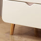 Nórdica linda Nightswer Nightstand de 2 años 17.7 "Mesa nocturna de metal de alto con 4 patas