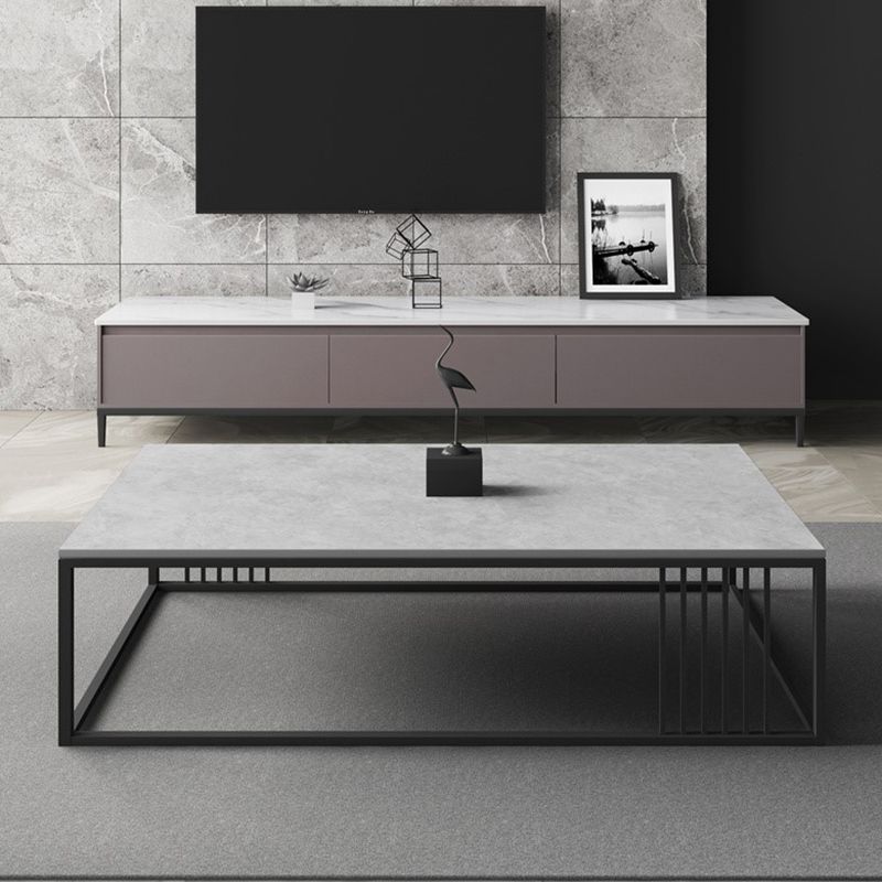 Slate Rectangular Coffee Table Frame 1 Coffee Table Minimalist