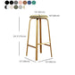 Footrest Upholstered Armless Bar Stool Matte Finish Backless Home Stool Clearhalo 'Bar Furniture' 'Bar Stools' 'bar_stools' 'furn' 'furn_bar_stools' 'Furniture' 'furniture_bar_stools' 'Kitchen & Dining Furniture' 1200x1200_b95f9ac1-b591-4818-8996-ea4b24d67c5d