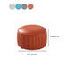 Modern Round Ottoman Pouf Genuine Leather Solid Water Resistant Ottoman for Children Clearhalo 'furn' 'furn_ottomans_poufs' 'Furniture' 'Living Room Furniture' 'Ottomans & Poufs' 'ottomans_poufs' 1200x1200_b96304a7-d301-4a79-be45-b32b5bfaa02f