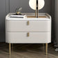 2 laden Glam Accent Table nachtkastje Antiek afwerking Nachtstand