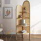 Contemporary Wooden Bookshelf Corner 4 Shelves Closed Back Bookcase Clearhalo 'Bookcases' 'furn' 'furn_bookcases' 'Furniture' 'Office Furniture' 1200x1200_b966678c-400c-420a-81cb-135c87e6108c