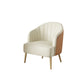 nordic Arms Included Gold Base Basic Four Leg Accent Armchair