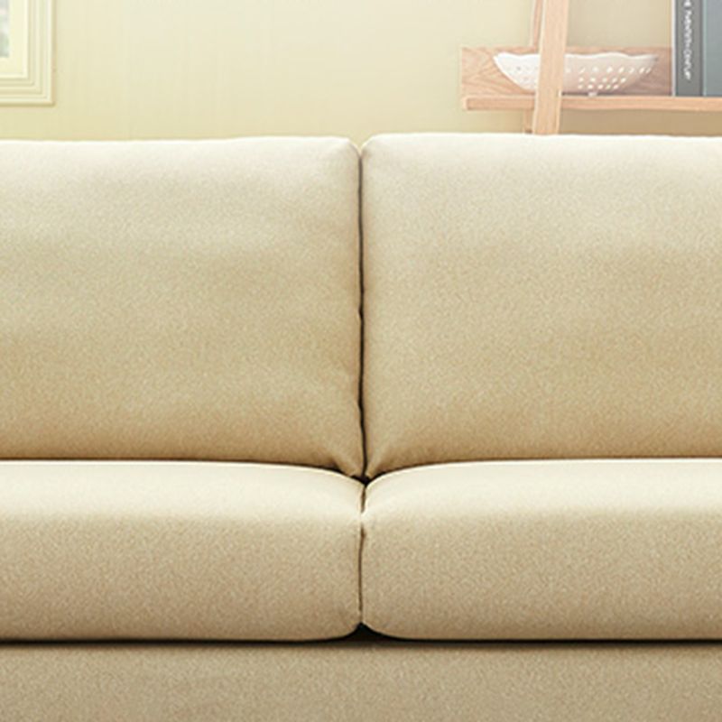 Nordic Square Arm Standard Sofa Slipcovered Couch with Pillows for 2 People Clearhalo 'Furniture' 'furniture_sofas' 'Living Room Furniture' 'Sofa' 'sofas' 1200x1200_b96806b6-f066-4270-ab06-0fbba6e7f586