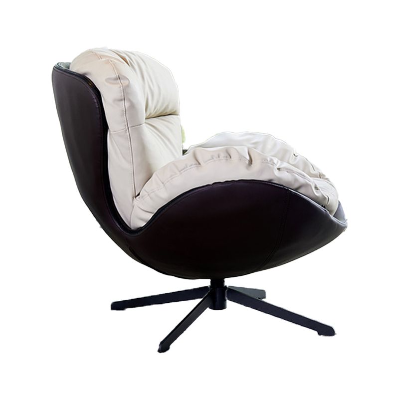 Silla de Parsons escandinava con cojines extraíbles en la mezcla de cuero sintético/lino