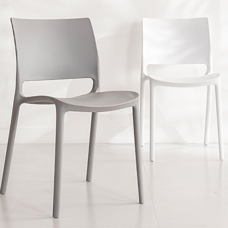 Contemporary Style Side Chair Open Back Plastic Dining Room Chair Clearhalo 'Dining Chairs' 'Dining Tables & Seating' 'dining_chair' 'furn' 'furn_dining_chair' 'Furniture' 'Kitchen & Dining Furniture' 1200x1200_b96c354a-3734-4522-9ea8-3e3d407617eb