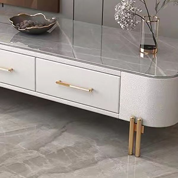 Rectangular Slate Top Coffee Table 4 Legs Cocktail Table with 2 Drawers Clearhalo 'Coffee & Accent Tables' 'Coffee Tables' 'coffee_tables' 'furn' 'furn_coffee_tables' 'Furniture' 'Living Room Furniture' 1200x1200_b96d326d-d23a-44ec-8648-7adc6d727a5d