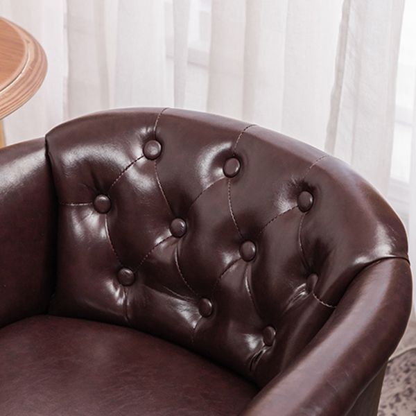 Upholstered Dining Arm Chair Tufted Dining Armchairs with Rubberwood Legs Clearhalo ' kitchen&dining_furn' 'Dining Chairs' 'Dining Tables & Seating' 'dining_chair' 'furn' 'furn_dining_chair' 'Furniture' 'furniture_dining_chair' 'Kitchen & Dining Furniture' 'kitchen' 1200x1200_b96d632a-ec17-4892-9fac-091d09d2eded