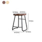 Modern Footrest Solid Wood Bar Stool Dessert Shop Backless Stool Clearhalo 'Bar Furniture' 'Bar Stools' 'bar_stools' 'furn' 'furn_bar_stools' 'Furniture' 'Kitchen & Dining Furniture' 1200x1200_b96ed9c1-eb8d-4341-a2f1-73ee23c70b86