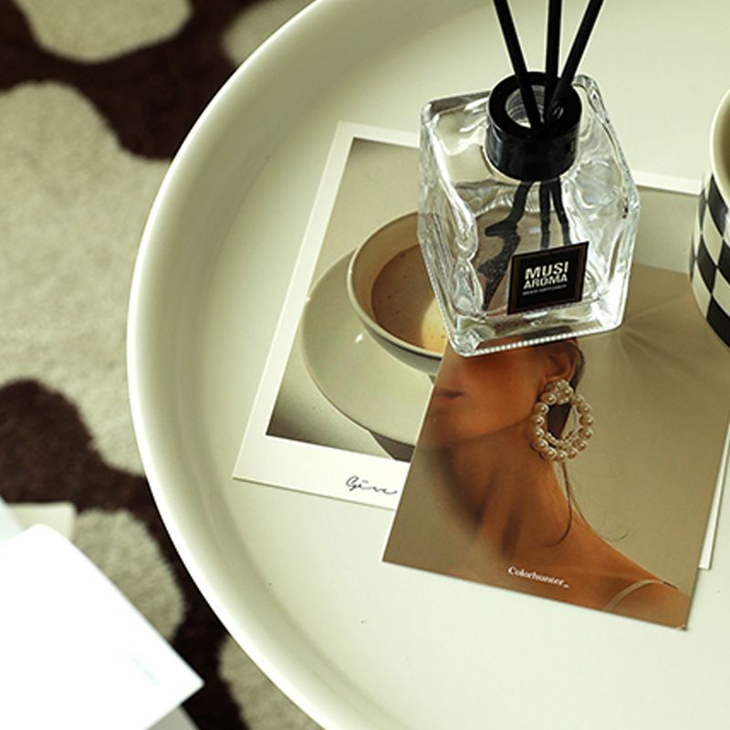 Mesa lateral superior de la parte superior Metal 1 Base de la pierna Sala de estar Table lateral