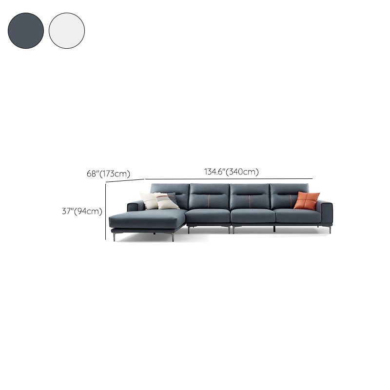 Sectional Sofa with Cushion Back 68.11" Wide Faux leather Stain-Resistant Clearhalo 'furn' 'furn_sectionals' 'Furniture' 'Living Room Furniture' 'Sectionals' 1200x1200_b971a703-63e5-494e-a226-e5a091cf1957