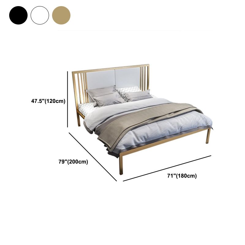 Metallbett-Rahmen-Set moderne 79-Zoll-Drahtnetz-Open-Frame-Bett mit Kopfteil