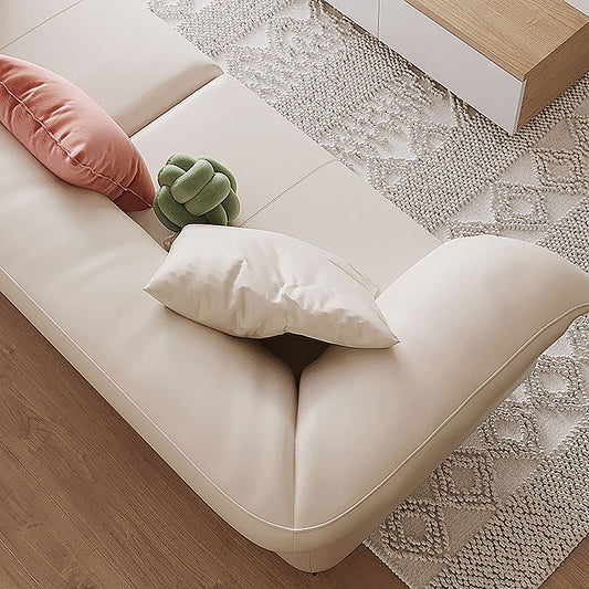 Pillow Top Arm Sectionals 33.46"High Removable Cushion Sofa for Living Room, Beige Clearhalo 'furn' 'furn_sectionals' 'Furniture' 'furniture_sectionals' 'Living Room Furniture' 'Sectionals' 1200x1200_b974e070-67d9-4791-80b5-34627fa3fa57