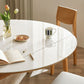 Stone Top Dinette Table with Wooden Frame Modern White Home Dining Table Clearhalo 'Dining Tables & Seating' 'Dining Tables' 'dining_table' 'furn' 'furn_dining_table' 'Furniture' 'Kitchen & Dining Furniture' 1200x1200_b9756c51-8206-42f4-af0c-a03632b5e3cc