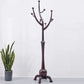 Traditional Coat Rack Free Standing Coat Hook Rubberwood Hall Stand