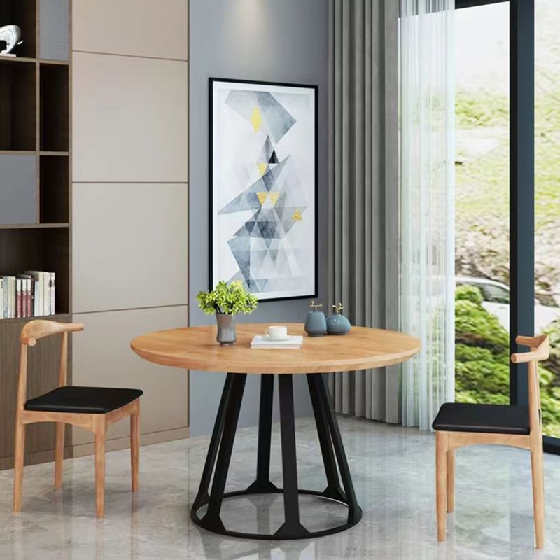 Wood Finish Dining Set 1/2/3/5 Pieces Modern Solid Wood Dinette Set Clearhalo 'Dining Room Sets' 'Dining Tables & Seating' 'dining_room_set' 'furn' 'furn_dining_room_set' 'Furniture' 'Kitchen & Dining Furniture' 1200x1200_b976668b-a7ad-4cfa-b230-8fb41421a37c