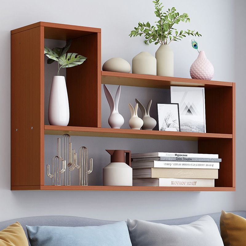 Modern Engineered Wood Bookcase, Geometric Bookshelf for Any Room Clearhalo 'Bookcases' 'furn' 'furn_bookcases' 'Furniture' 'Office Furniture' 1200x1200_b978c8dc-217b-4649-978f-a0dfe83c297b