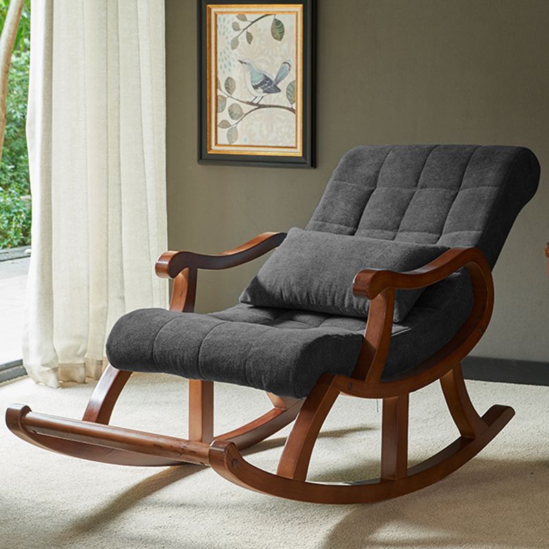 26.37 "L x 49.21" W x 35.03 "H gestoffeerde lounge stoel vast houten frame accentstoel