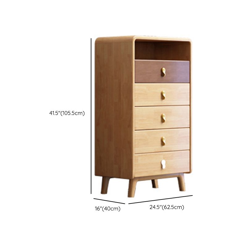 Modern & Contemporary Chest Rubberwood with Drawer Rectangle Accent Chest Clearhalo 'Cabinets & Chests' 'cabinets_chests' 'furn' 'furn_cabinets_chests' 'Furniture' 'Living Room Furniture' 1200x1200_b97b72b8-8898-49e0-bf26-aa429b580592