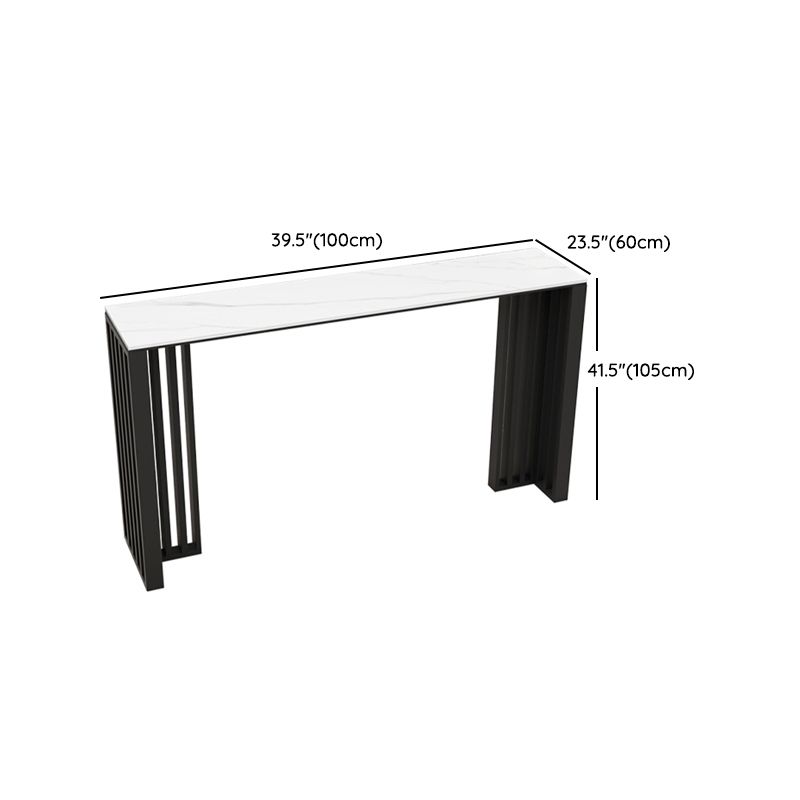 Modern Style Bar Table Rectangle Stone Bar Table for Living Room Clearhalo 'Bar Furniture' 'Bar Tables' 'bar_tables' 'furn' 'furn_bar_tables' 'Furniture' 'Kitchen & Dining Furniture' 1200x1200_b97c4cef-c4cb-4f46-a338-e2c7e5dafb59