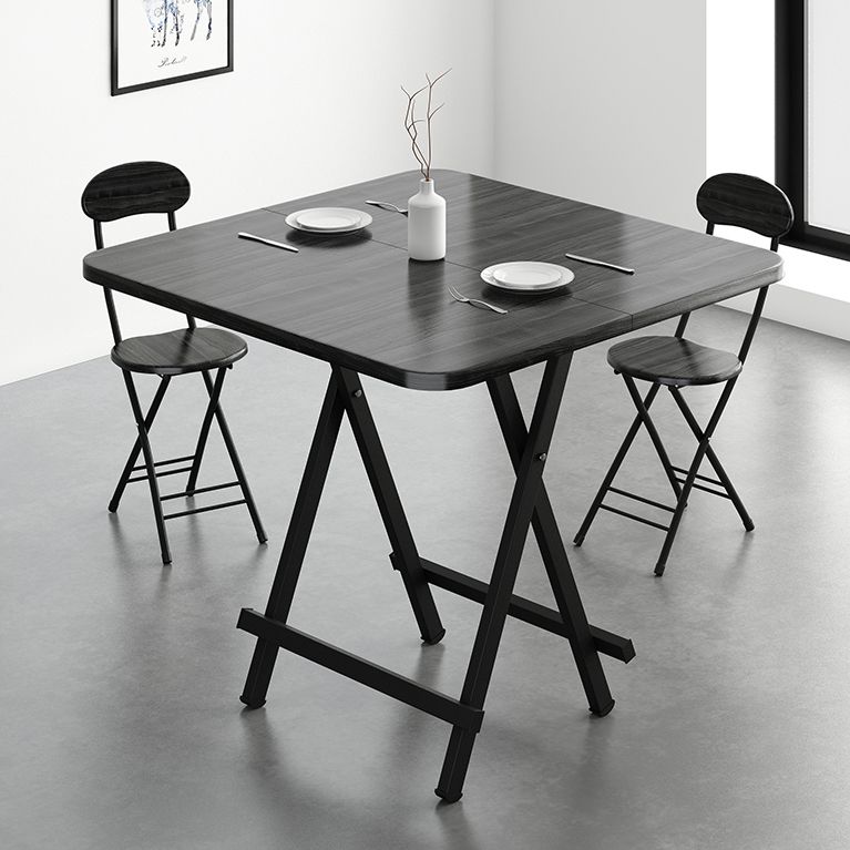 Modern Wooden Dining Room Set with Round Table Space-Saving Design Home Dining Table Furniture Clearhalo 'Dining Room Sets' 'Dining Tables & Seating' 'dining_room_set' 'furn' 'furn_dining_room_set' 'Furniture' 'furniture_dining_room_set' 'Kitchen & Dining Furniture' 'kitchen&dining_furn' 'kitchen' 1200x1200_b97c9b97-e9a1-4930-9d5f-edf17f376695