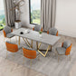 Upholstered Kitchen Dining Chairs Contemporary Metal Arm Chairs